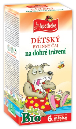 Apotheke BIO Dětský čaj Dobré trávení nálevové sáčky 20x1,5 g