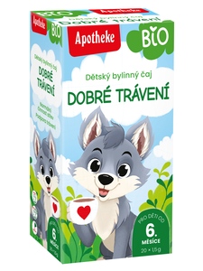 Apotheke BIO Dětský čaj Dobré trávení nálevové sáčky 20x1,5 g Apotheke BIO Dětský čaj Dobré trávení nálevové sáčky 20x1,5 g