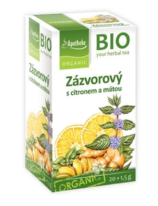 Apotheke BIO Zázvor s citronem a mátou 20x1,5 g Apotheke BIO Zázvor s citronem a mátou 20x1,5 g