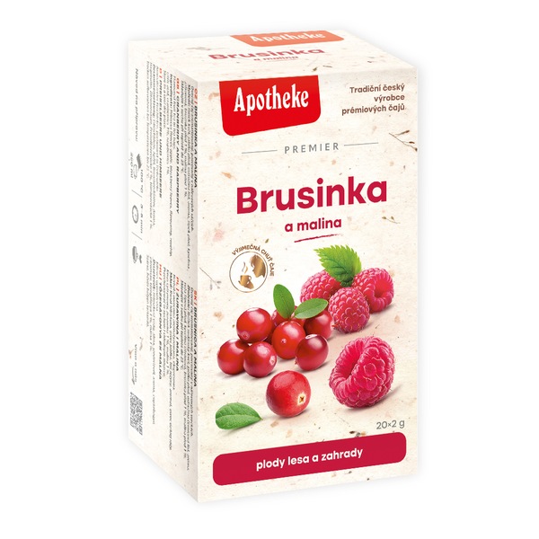 Apotheke Brusinka a malina nálevové sáčky 20x2 g