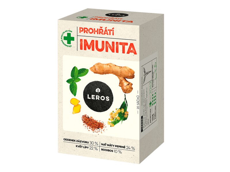 Leros Prohřátí Imunita nálevové sáčky 20x2 g