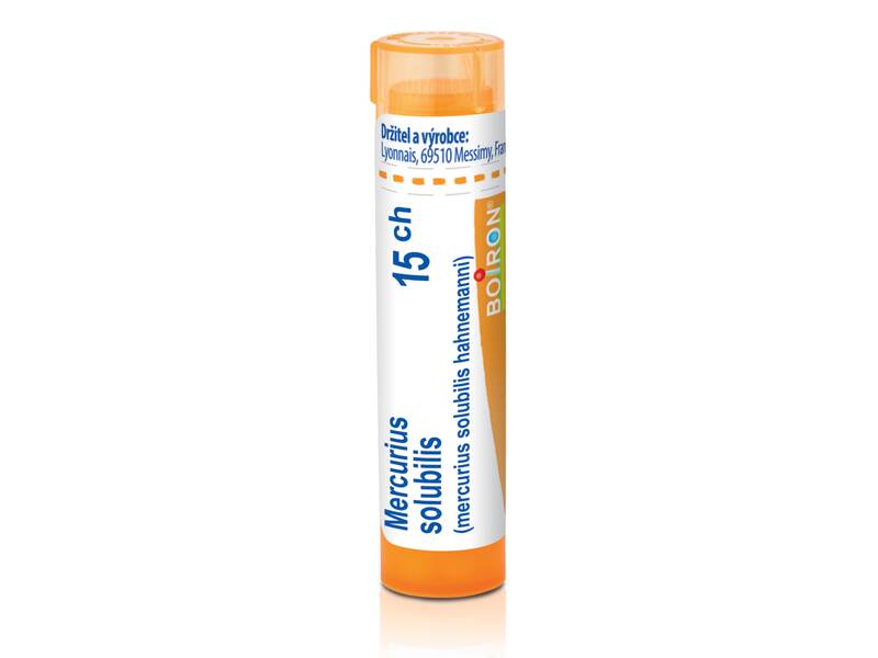 Boiron Mercurium Solubilis 15CH granule 4 g Boiron Mercurium Solubilis 15CH granule 4 g