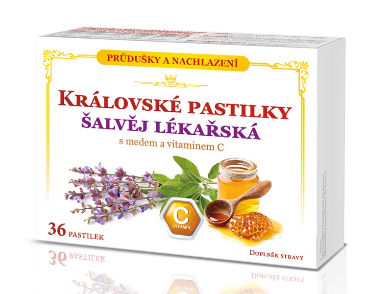 Královské pastilky šalvěj 36 ks