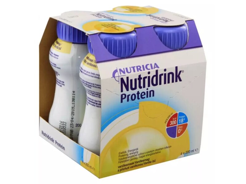 Nutridrink Protein nápoj s vanilkovou příchutí 4x200 ml