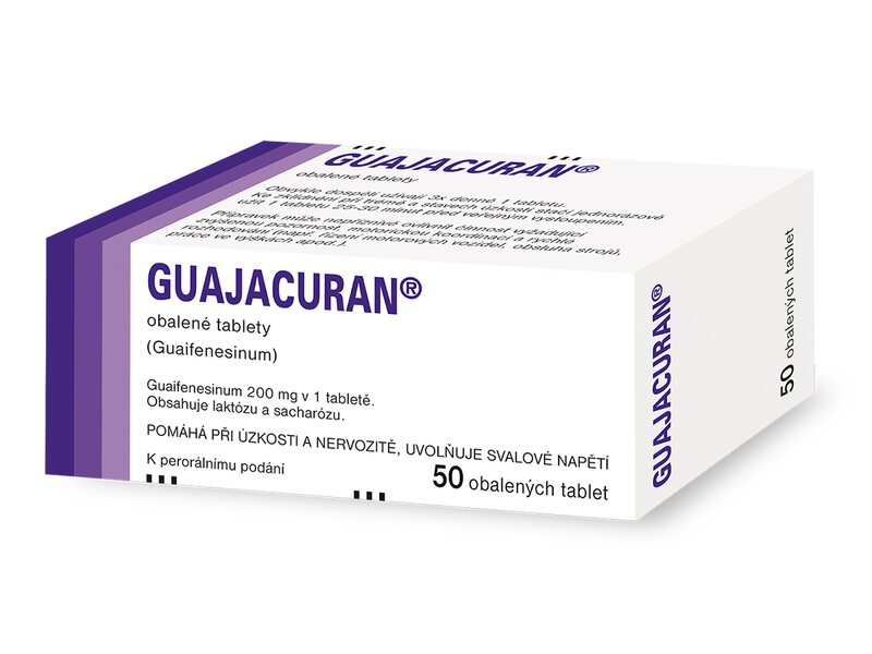 Guajacuran 200 mg 50 obalených tablet