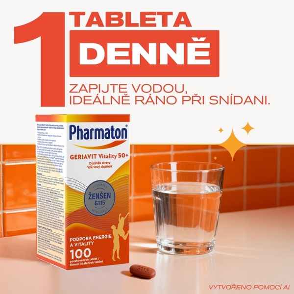 Pharmaton Geriavit Vitality 50+ 100 tablet