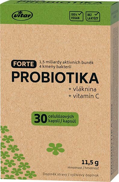 Vitar Probiotika Forte EKO 30 kapslí Vitar Probiotika Forte EKO 30 kapslí