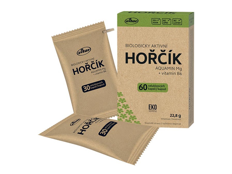 Vitar Hořčík Aquamin EKO 60 kapslí Vitar Hořčík Aquamin EKO 60 kapslí
