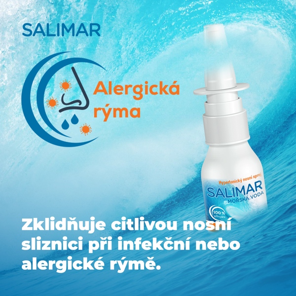 Salimar Hypertonická mořská voda 30 ml 1+1 ZDARMA Salimar Hypertonická mořská voda 30 ml 1+1 ZDARMA