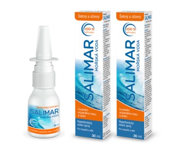 Salimar Hypertonická mořská voda 30 ml 1+1 ZDARMA Salimar Hypertonická mořská voda 30 ml 1+1 ZDARMA