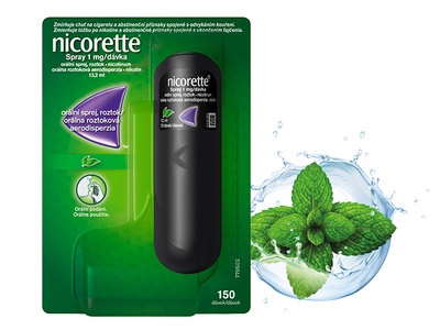 Nicorette® Spray 1mg/dávka, orální sprej, roztok pro odvykání kouření