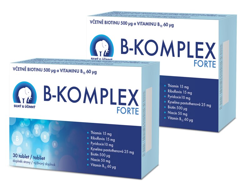 B-komplex FORTE 30 tablet 1+1 ZDARMA B-komplex FORTE 30 tablet 1+1 ZDARMA