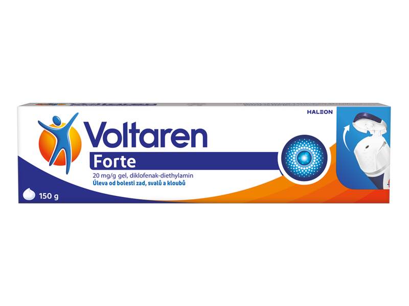 Voltaren Forte 20 mg/g gel proti bolesti 150 g