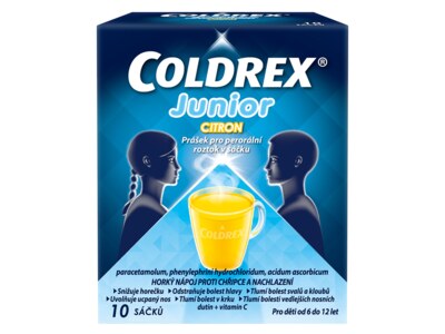 Coldrex Junior citron 10 sáčků Coldrex Junior citron 10 sáčků