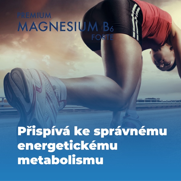 Premium Magnesium B6 Forte 50 tablet  1+1 ZDARMA