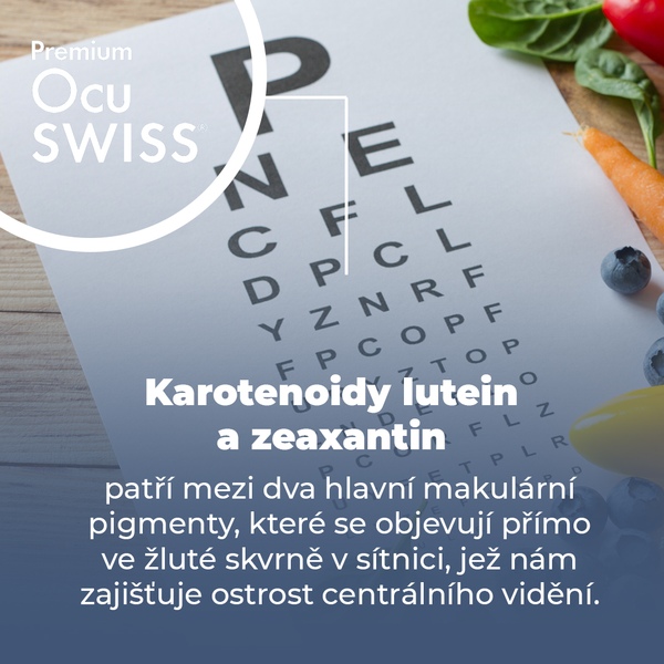Premium Ocuswiss® 60 kapslí 1+1 ZDARMA Premium Ocuswiss® 60 kapslí 1+1 ZDARMA