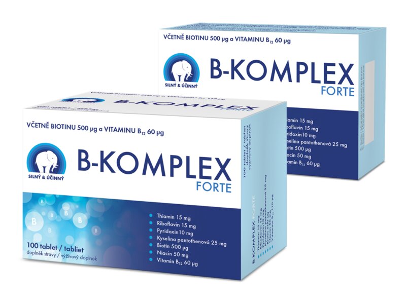 B-Komplex Forte 100+30 tablet 1+1 ZDARMA B-Komplex Forte 100+30 tablet 1+1 ZDARMA