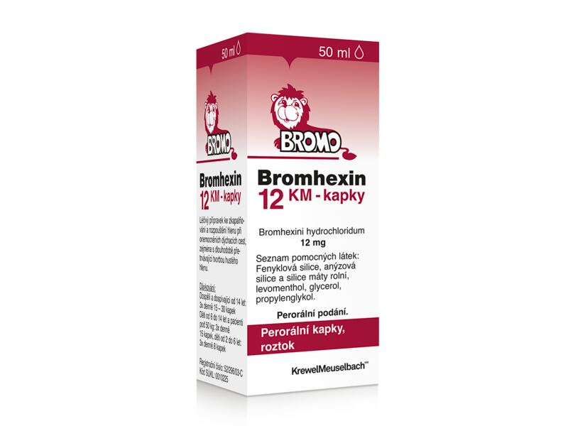 Bromhexin 12 KM kapky 50 ml