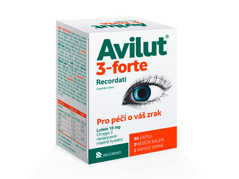 Avilut 3-Forte Recordati 90 kapslí Avilut 3-Forte Recordati 90 kapslí