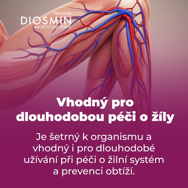 Premium Diosmin Micronized Forte 60 tablet  1+1 ZDARMA