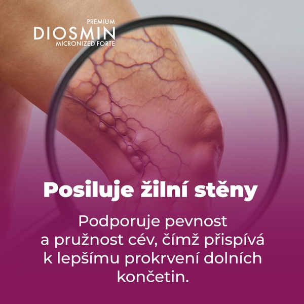 Premium Diosmin Micronized Forte 60 tablet  1+1 ZDARMA