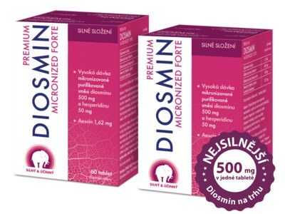 Premium Diosmin Micronized Forte 60 tablet  1+1 ZDARMA