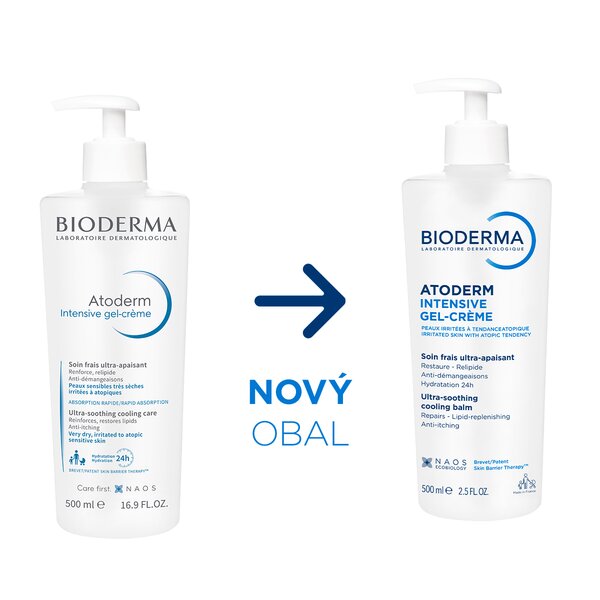Bioderma Atoderm Intensive gel-creme zklidňující gel-krém 500 ml Bioderma Atoderm Intensive gel-creme zklidňující gel-krém 500 ml