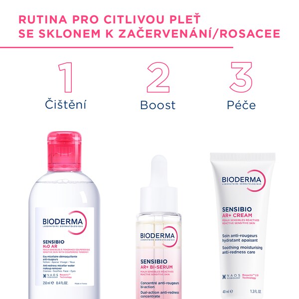 Bioderma Sensibio H2O AR micelární voda 250 ml