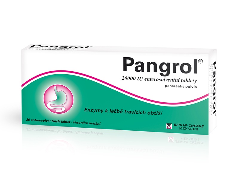 Pangrol 20000 IU 20 enterosolventních tablet