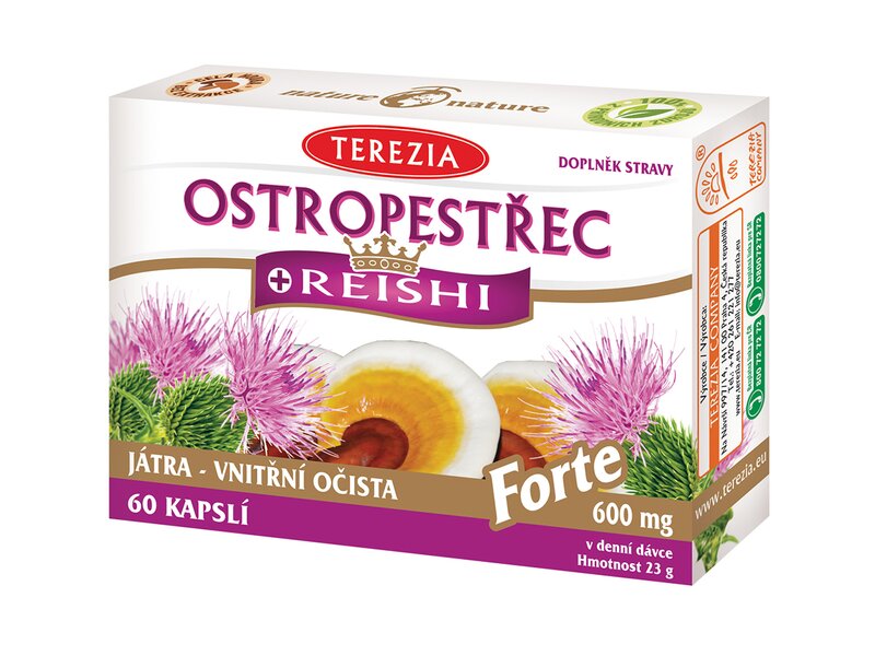 Terezia Ostropestřec + Reishi Forte 60 kapslí