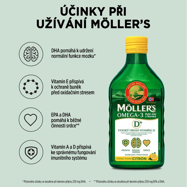 Mollers Omega 3 D+ 250 ml