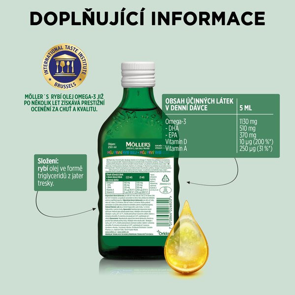 Mollers Omega 3 D+ 250 ml