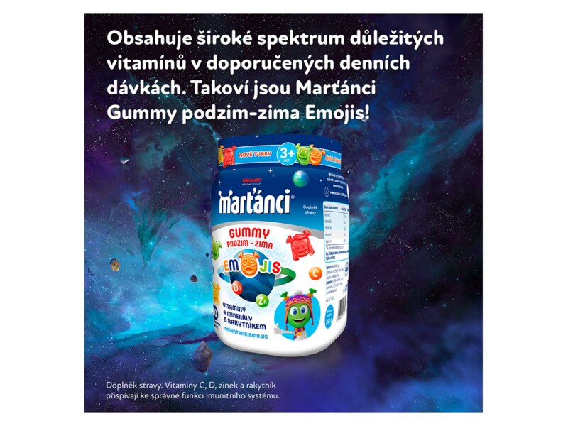 Marťánci Gummy Podzim-Zima 50 ks