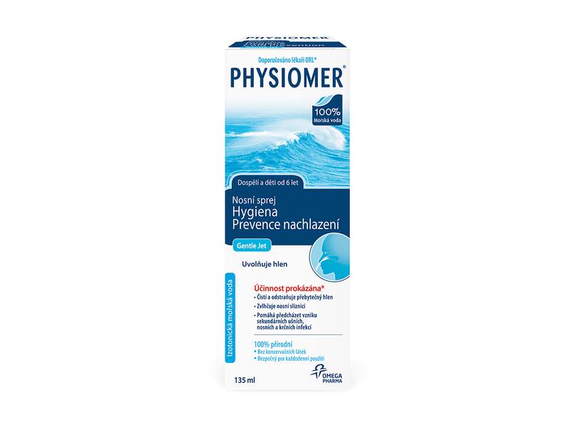 Physiomer Gentle Jet & Spray nosní sprej 135 ml Physiomer Gentle Jet & Spray nosní sprej 135 ml