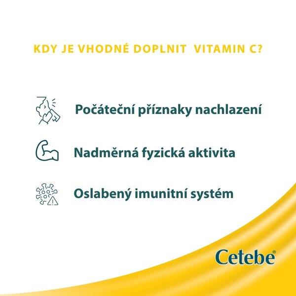 Cetebe Vitamin C 500 mg 60 kapslí Cetebe Vitamin C 500 mg 60 kapslí
