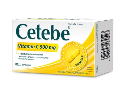 Cetebe Vitamin C 500 mg 60 kapslí