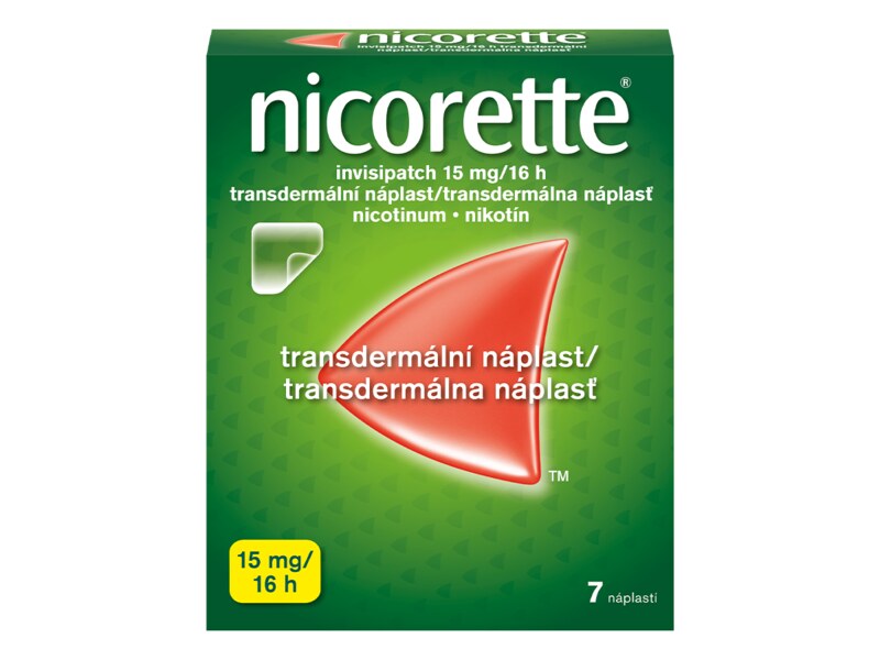 Nicorette Invisipatch 15 mg/16 h 7 transdermálních náplastí