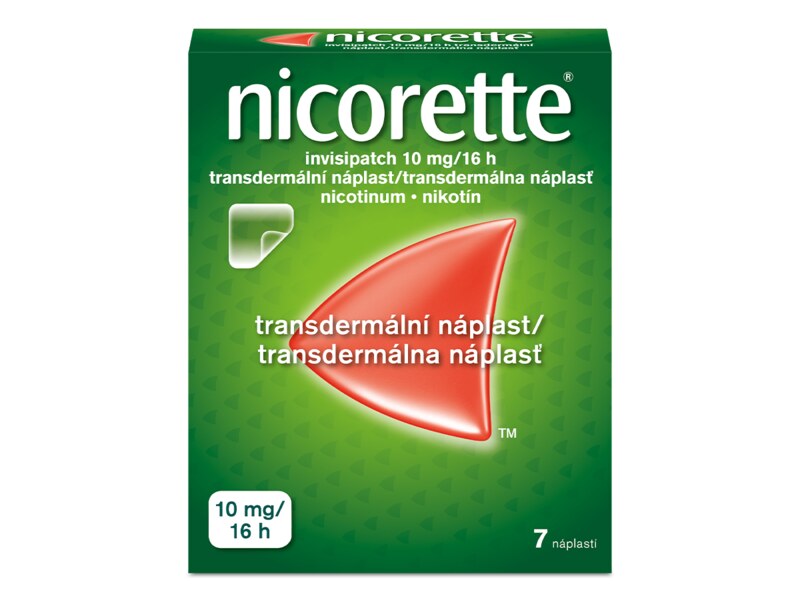 Nicorette Invisipatch 10 mg/16 h 7 transdermálních náplastí