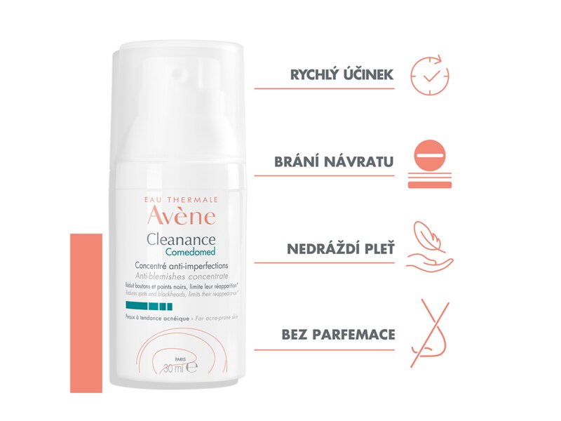 Avene Cleanance ComedoMed koncentrovaná péče při nedokonalostech pleti 30 ml