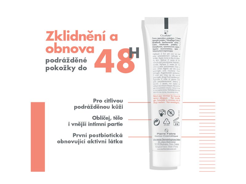 Avene Cicalfate+ obnovující ochranný krém 40 ml
