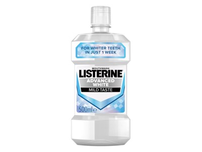 Listerine Advance White Mild Taste ústní voda 500 ml