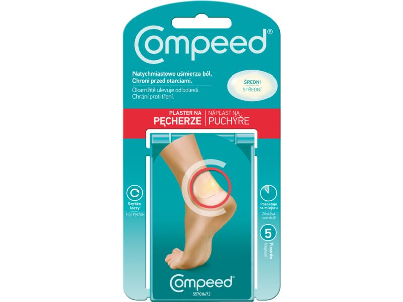 Compeed Náplast na puchýře střední 5 ks