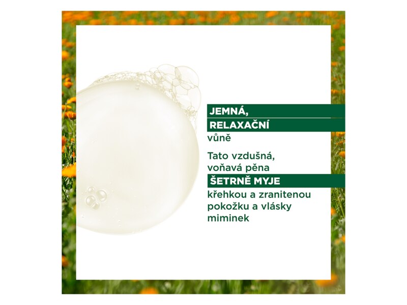 Klorane Bébé jemný mycí gel s měsíčkem 500 ml