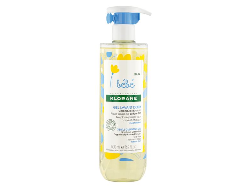 Klorane Bébé jemný mycí gel s měsíčkem 500 ml