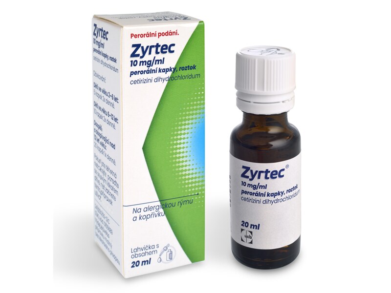 Zyrtec 10 mg/ml kapky 20 ml