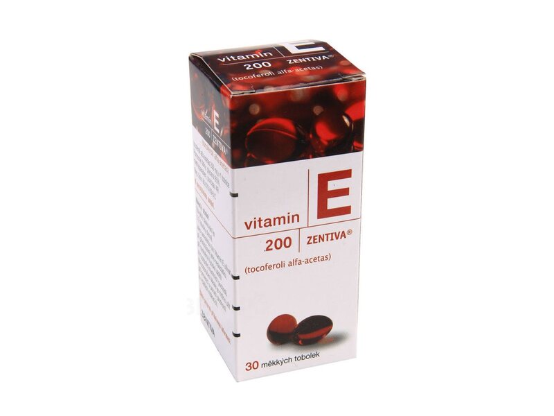 Vitamin E 200 Zentiva 30 měkkých tobolek