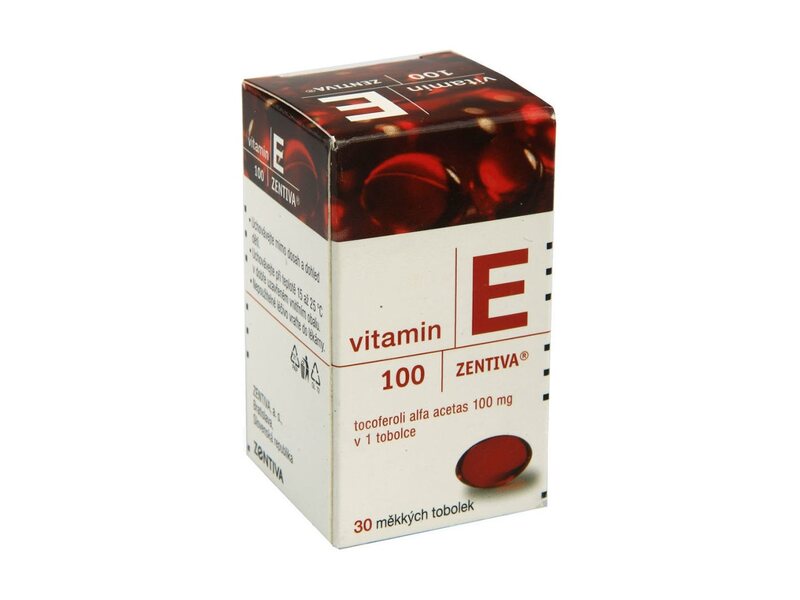 Vitamin E 100 Zentiva 30 měkkých tobolek