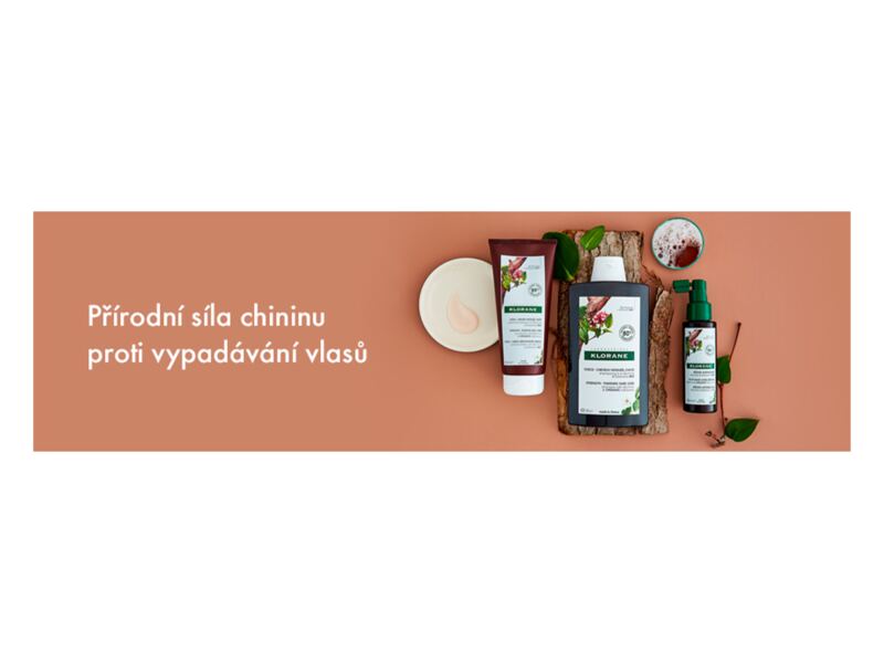 Klorane Šampon při vypadávání vlasů s chininem a BIO protěží alpskou 200 ml
