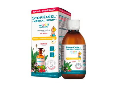 Dr. Weiss Stopkašel Medical sirup od 1 roku 100+50 ml Dr. Weiss Stopkašel Medical sirup od 1 roku 100+50 ml