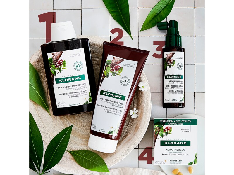 Klorane Šampon při vypadávání vlasů s chininem a BIO protěží alpskou 400 ml Klorane Šampon při vypadávání vlasů s chininem a BIO protěží alpskou 400 ml